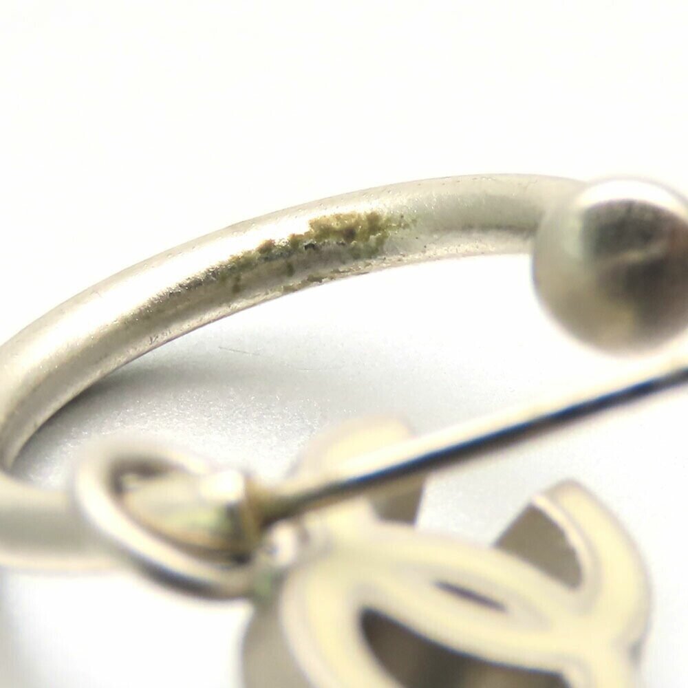 CHANEL White Logo Earrings - Picture 8 of 11